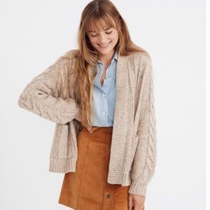 Madewell cable knit cardigan